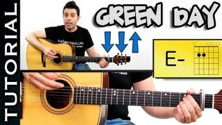 Boulevard of Broken Dreams GREEN DAY GUITARRA TUTORIAL Acordes GREEN DAY Como tocar [upl. by Eemak]