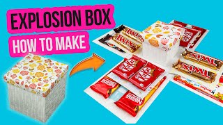 Explosion box DIY  How to make CHOCOLATE EXPLOSION BOX [upl. by Herrle]