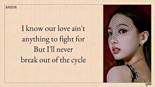 TWICE 트와이스  Cry For Me English Ver Lyrics [upl. by Ysus]