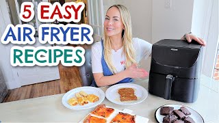 5 EASY AIR FRYER RECIPES FOR BEGINNERS  WHAT I COOK IN MY AIR FRYER  Emily Norris [upl. by Bick]