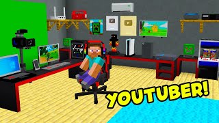 Como fazer QUARTO GAMER de YOUTUBER com MÓVEIS do MINECRAFT [upl. by Cly]