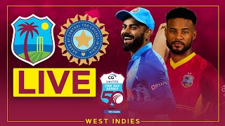 🔴 LIVE  West Indies v India  3rd CG United ODI powered by Yes Bank [upl. by Ymmac]