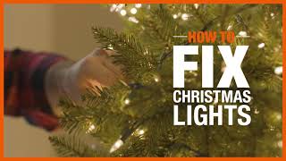 How to Fix Christmas Lights  Holiday DIYs and HowTos  The Home Depot [upl. by Cann]