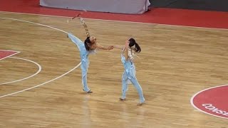 Twirling bâton  duo sénior N1  Agathe et Fanny Honorine [upl. by Lyrej448]