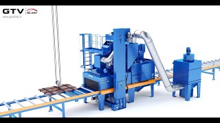 Automatic Shot Blasting Machine 3D  GTV BLAST [upl. by Evot]