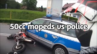 50cc Mopeds VS Police Chase Getaway [upl. by Elraet63]