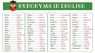 120 Super Common Synonyms to Increase Your Vocabulary in English [upl. by Clercq]