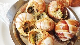 Escargots  Weinbergschnecken zubereitet [upl. by Jammie]