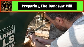 Bandsaw Mill Setup and Adjustments Woodland Mills HM130 Bandsaw Mill Blade and Guides [upl. by Blaise]