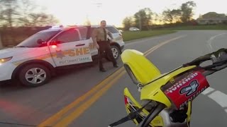 10 Minute Dirtbike Chase with Police [upl. by Dadivitan]