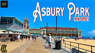 Asbury Park New Jersey Boardwalk 2023 4K [upl. by Nohtanhoj]