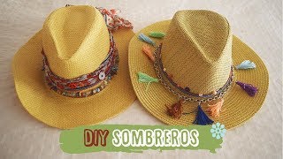 DIY Sombreros perfectos para el verano y viajar  DIY easy Hats [upl. by Lysander]