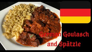 How to make GoulashGerman Rindergulasch with Spätzleeasy recipe [upl. by Ingalls]