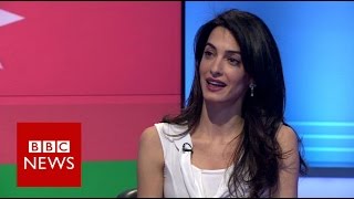 Amal Clooney Why Im defending Azerbaijani journalist Khadija Ismayilova  BBC News [upl. by Fennelly143]