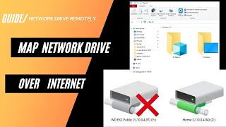 How to map a network drive in Windows Explorer over the Internet away from home or work [upl. by Amoreta156]