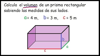 Volumen de un prisma rectangular [upl. by Tirrej]