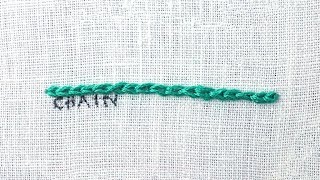 How to do a Chain Stitch [upl. by Bendicta387]