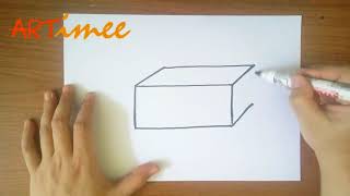 How to Draw a Rectangular Prism [upl. by Dagny]