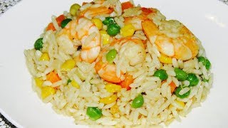 COMO HACER ARROZ CON CAMARONES [upl. by Stearns]