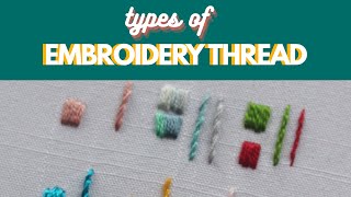 Types of Embroidery Thread  New DMC thread review [upl. by Christis853]