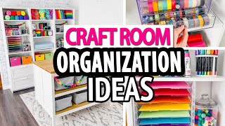 CRAFT ROOM ORGANIZATION HACKS 🌈 Simple Storage Ideas [upl. by Eanil592]