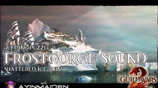 Guild Wars 2  Jumping Puzzle  Frostgorge Sound Shattered Ice Ruins [upl. by Vilhelmina]