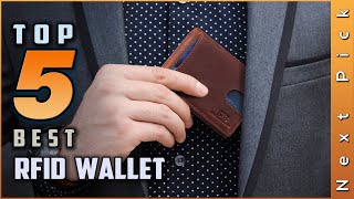 Top 5 Best Rfid Wallets Review in 2024 [upl. by Ynnej]