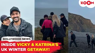 INSIDE glimpses Vicky Kaushal amp Katrina Kaif’s winter UK trip From Scenic views to subzero dips [upl. by Alabaster]