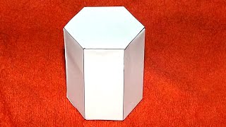 Como hacer un prisma hexagonal  Hexagonal prism [upl. by Lonna]