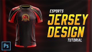 Esports Jersey Design Tutorial in Photoshop CC 2018 [upl. by Hite]