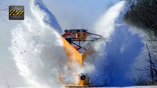 5 POWERFUL Snow Plow Trains Videos [upl. by Honebein]