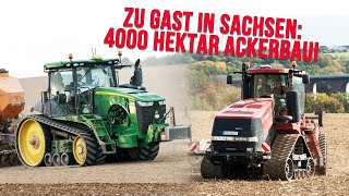 Agrargenossenschaft Grünlichtenberg Landwirtschaft auf 4000ha Claas Xerion John Deere 8RT Kelly [upl. by Beverle]