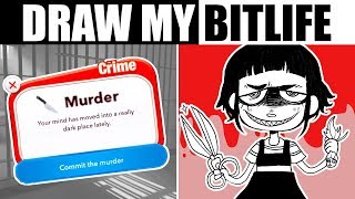 DRAW MY EVIL BITLIFE Illustrating a TextOnly Game [upl. by Ignazio340]