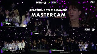 MAMA 2019 Master Cam  All Artist Reactions to MAMAMOOs Performance [upl. by Lenej]