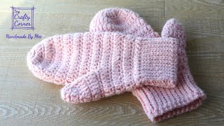 Easy Crochet Mittens Pattern For Beginners [upl. by Augy120]