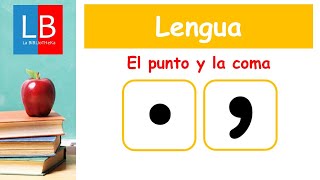 Signos de puntuación El PUNTO y la COMA ✔👩‍🏫 PRIMARIA [upl. by Aisset]