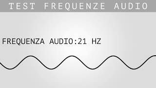 TEST FREQUENZE AUDIO  15 Hz → 22 000 Hz [upl. by Lemak]