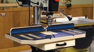 Building the Ultimate Woodworking Drill Press Table  Part 1 [upl. by Norved92]