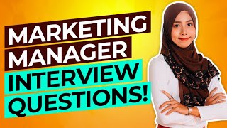 MARKETING MANAGER Interview Questions amp Answers PASS your Sales amp Marketing Interview [upl. by Adine940]