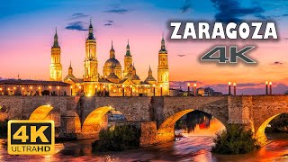 Zaragoza Spain 🇪🇸  4K Drone Footage [upl. by Nilrak]