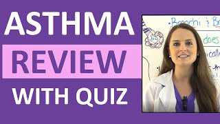 Asthma Treatment Symptoms Pathophysiology Nursing Interventions NCLEX Review Lecture [upl. by Leverick]