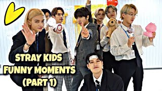 Stray Kids Funny Moments Part 1 [upl. by Auqinaj]