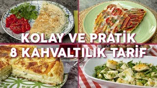 Kolay ve Pratik 8 Kahvaltılık Tarif Seç Beğen  Yemek Tarifleri [upl. by Verbenia532]