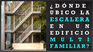 ¿DÓNDE UBICO LA ESCALERA  PROYECTO MULTIFAMILIAR HS 8X18m  PROCESO DE DISEÑO [upl. by Immaj110]