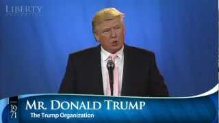 Donald Trump  Liberty University Convocation [upl. by Innus]