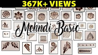 Basic Mehndi Shapes For Beginners Step By Step  Mehndi For Beginners  Letstute Mehndi [upl. by Marian]