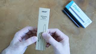 Acer USI Active Stylus Pen Unboxing and First Impression [upl. by Otecina986]