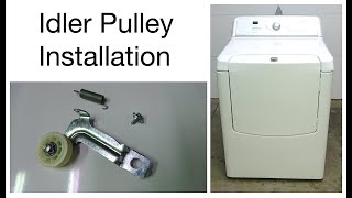 Clothes Dryer Idler Pulley Replacement [upl. by Annaicul]