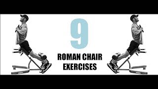 9 ROMAN CHAIR EXERCISES AND THE MUSCLES THEY TARGET [upl. by Lavena]