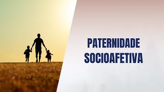 Paternidade socioafetiva [upl. by Nnael586]